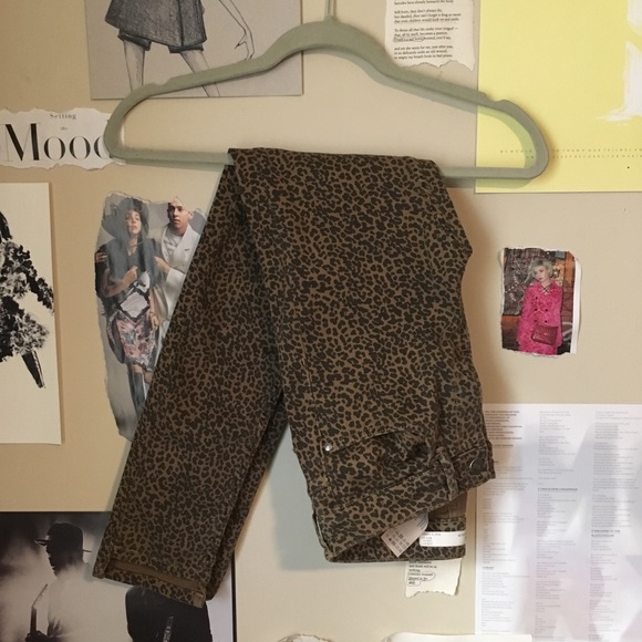 Leopard Print Skinny Jeans - Picture 1 of 6